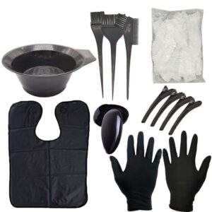 Hair Coloring Kit with Cape and Tools