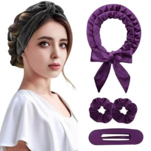 Purple Headband and Scrunchie Set